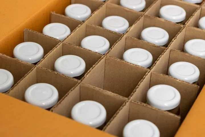 caisses en carton bouteille