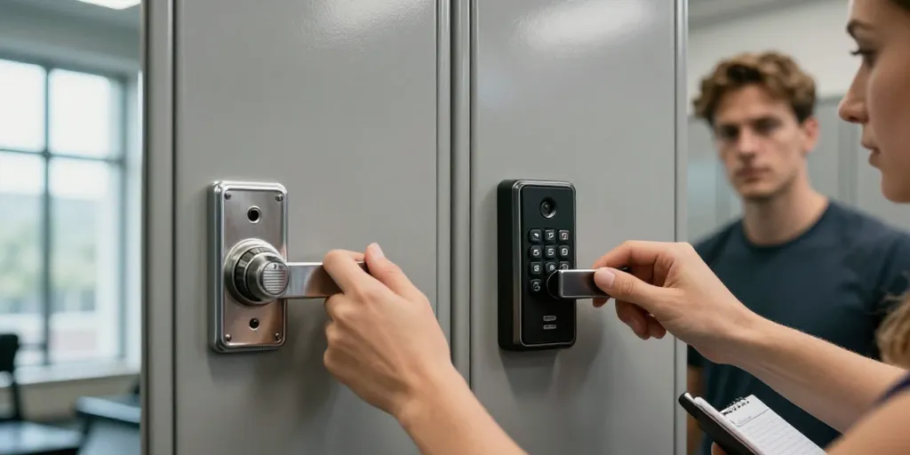 Serrure pour casier : la mécanique ou l’électronique, comment choisir ?