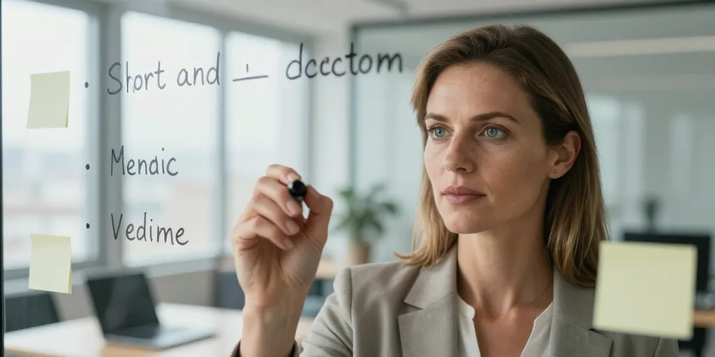 À court et moyen terme : la bonne formulation, comment l’écrire ?