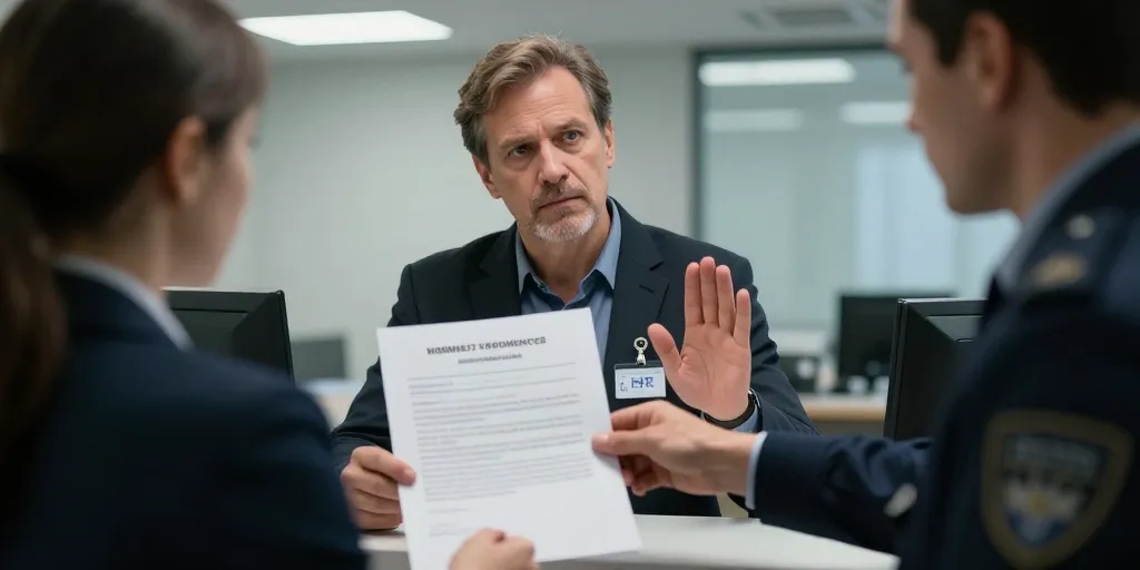 Refus de signer un avertissement remis en main propre : le recours possible