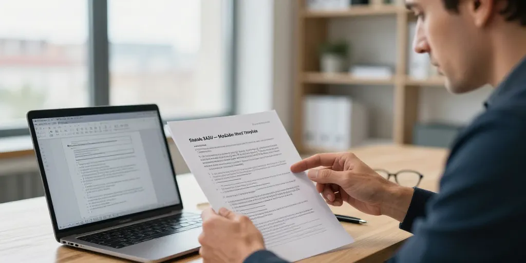 Statuts SASU gratuit : le modèle Word modifiable et conforme